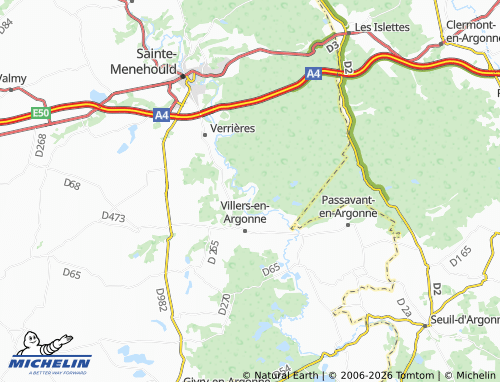 MICHELIN Châtrices map - ViaMichelin