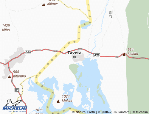 MICHELIN Taveta map - ViaMichelin