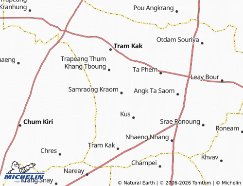 Mappa MICHELIN Samraong Kraom - ViaMichelin