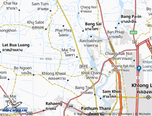 MICHELIN Ban Ma map - ViaMichelin