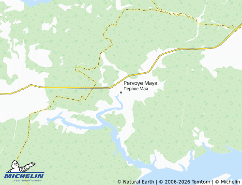 Carte MICHELIN Pervoye Maya - ViaMichelin