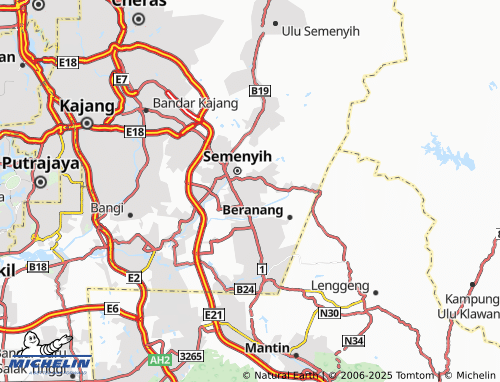 MICHELIN-Landkarte Taman Pelangi Semenyih - ViaMichelin