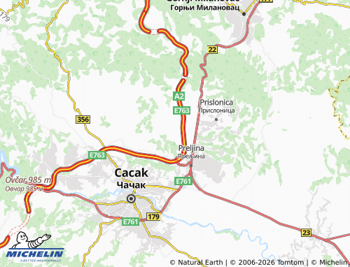 Mapa MICHELIN Sokolići - ViaMichelin