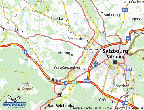 Mappa MICHELIN Ainring - ViaMichelin