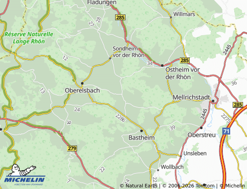 Mappa MICHELIN Oberwaldbehrungen - ViaMichelin