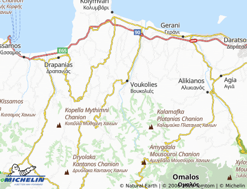 MICHELIN Kafoyros map - ViaMichelin