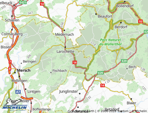 Carte MICHELIN Heffingen - ViaMichelin