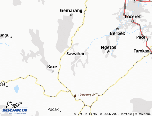 Carte MICHELIN Sawahan - ViaMichelin