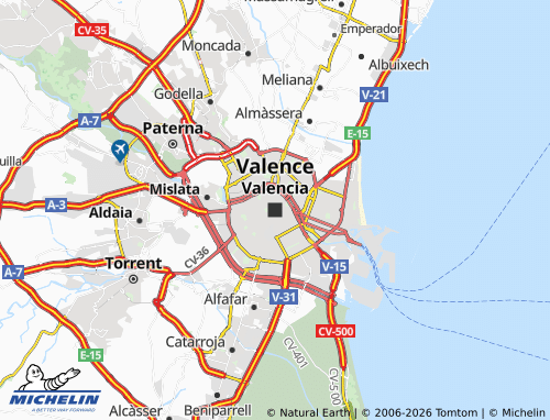 Mappa MICHELIN Valencia - ViaMichelin