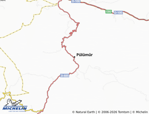 Mapa MICHELIN Pülümür - ViaMichelin