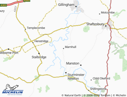 Carte MICHELIN Marnhull - ViaMichelin