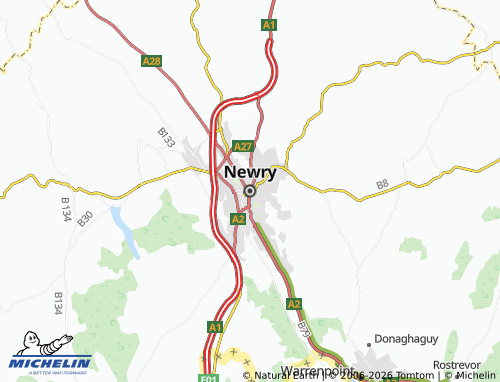 MICHELIN Newry map - ViaMichelin