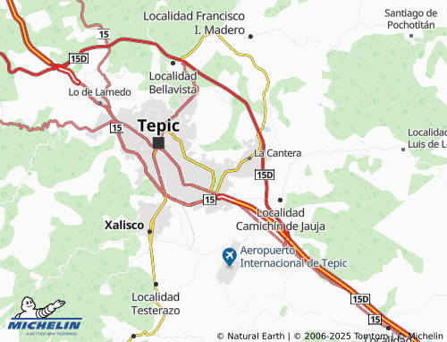 MICHELIN Justino Ávila Arce map - ViaMichelin