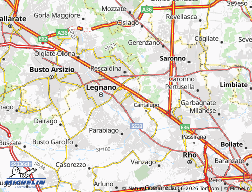 Carte MICHELIN Cerro Maggiore - ViaMichelin