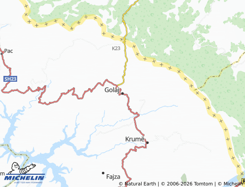 Mapa MICHELIN Golaj - ViaMichelin