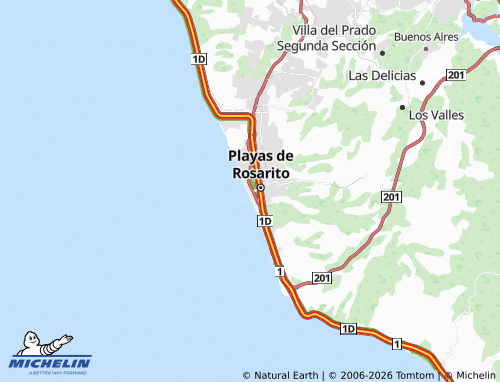 MICHELIN Centro Playas map - ViaMichelin