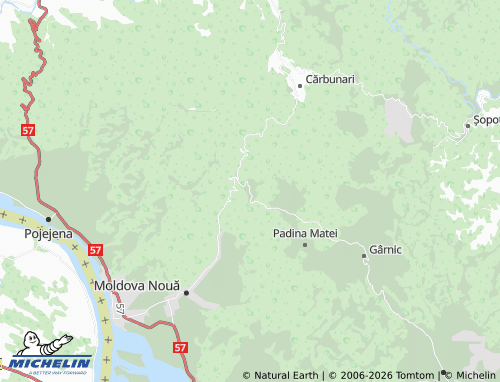 MICHELIN Moldovița map - ViaMichelin