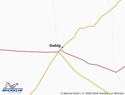 Mappa MICHELIN Gadag - ViaMichelin