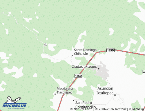 Mappa MICHELIN Santo Domingo Chihuitán - ViaMichelin