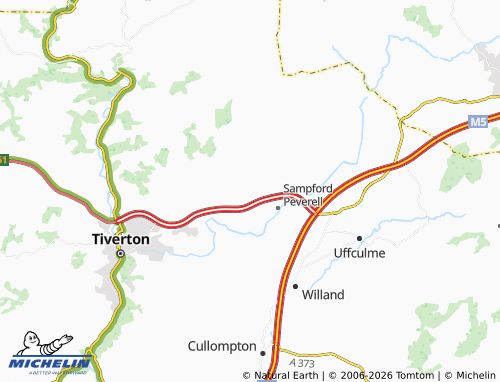 MICHELIN Uplowman map - ViaMichelin