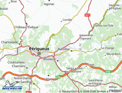 MICHELIN Trélissac map - ViaMichelin