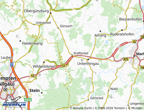 Mappa MICHELIN Kraftisried - ViaMichelin
