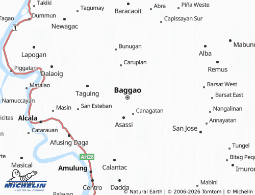Mapa MICHELIN Baggao - ViaMichelin