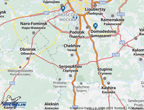 MICHELIN Chekhov map - ViaMichelin