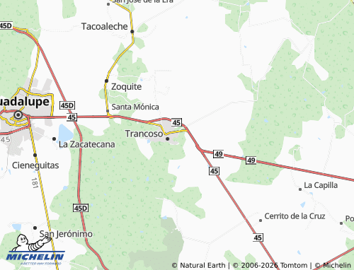 MICHELIN Trancosito map - ViaMichelin