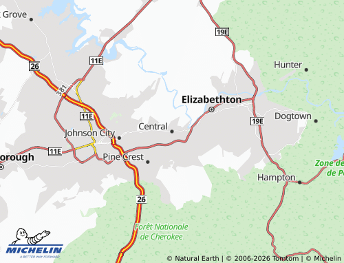 Carte MICHELIN Central - ViaMichelin