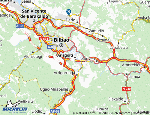 MICHELIN Arizgoiti map - ViaMichelin