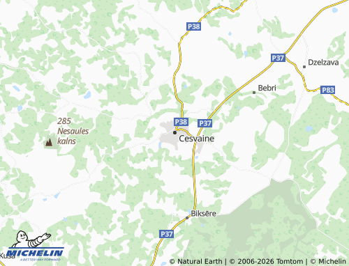 Mapa MICHELIN Cesvaine - ViaMichelin