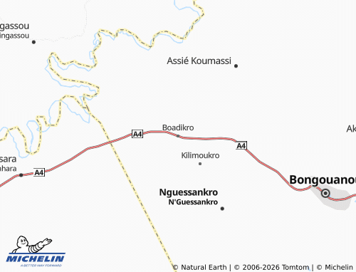 MICHELIN-Landkarte Boadikro - ViaMichelin
