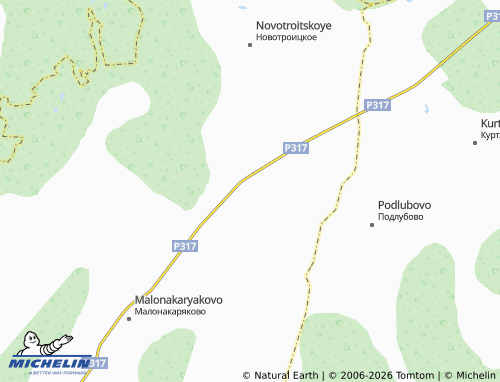 MICHELIN-Landkarte Biryubash - ViaMichelin