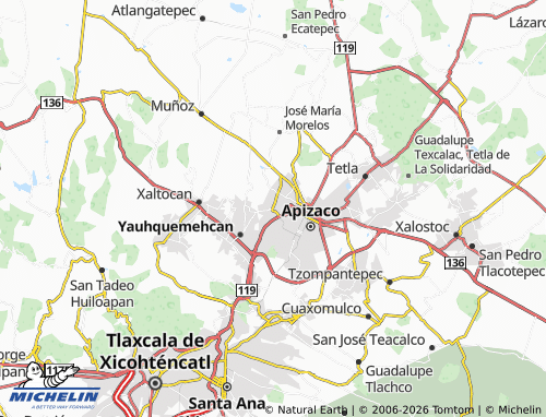 MICHELIN-Landkarte Santa Úrsula Zimatepec - ViaMichelin