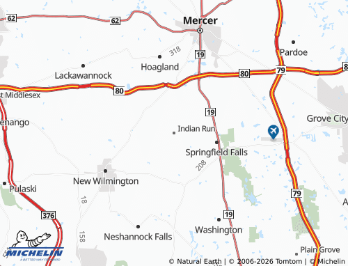 Mappa MICHELIN Indian Run - ViaMichelin