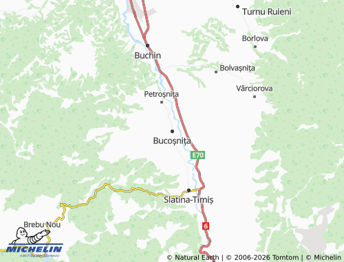 Mappa MICHELIN Bucoșnița - ViaMichelin