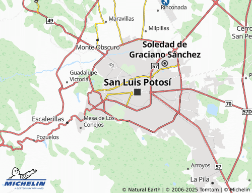 MICHELIN Floresta de Tequis map - ViaMichelin