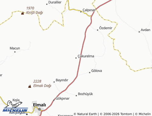 Mappa MICHELIN Çukurelma - ViaMichelin