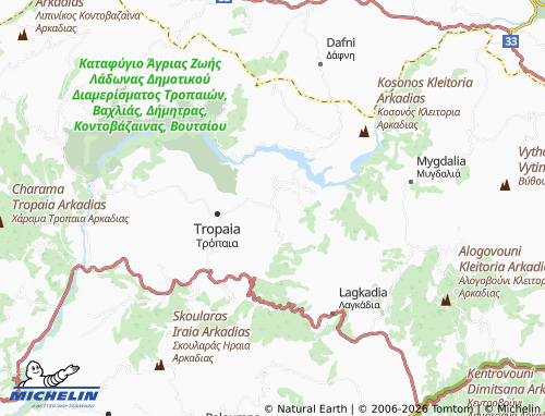 MICHELIN Perdikoneri map - ViaMichelin