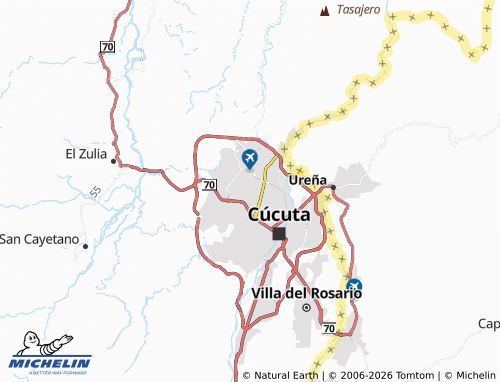 Carte MICHELIN Rafael Núñez - ViaMichelin