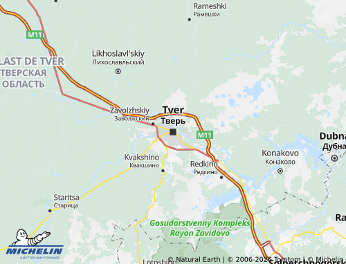 Carte MICHELIN Kalininskiy rayon - ViaMichelin