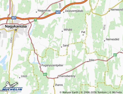 MICHELIN Sand map - ViaMichelin