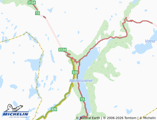 MICHELIN-Landkarte Håra - ViaMichelin