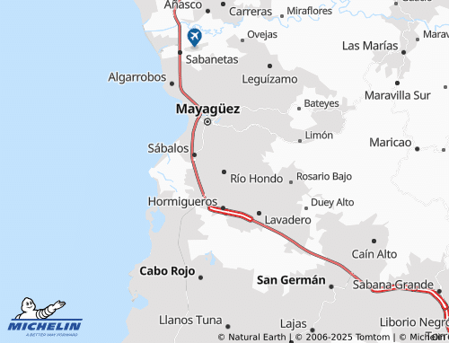 MICHELIN Río Hondo map - ViaMichelin