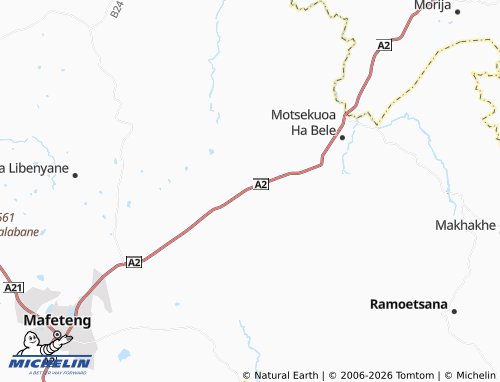 Mappa MICHELIN Litsahaneng Ha Rabolilana - ViaMichelin