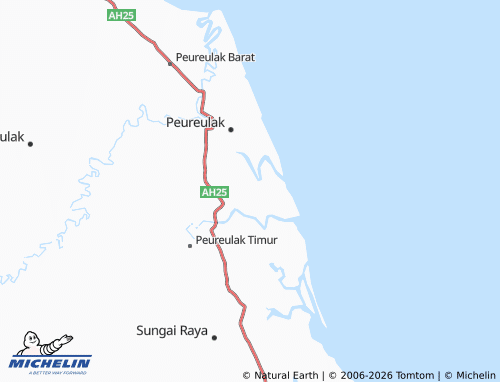 MICHELIN Seuneubok Peusangan map - ViaMichelin