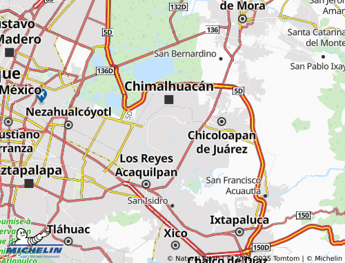 Mapa MICHELIN Lomas de Chimalhuacán - ViaMichelin