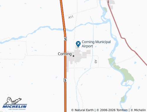 Mapa MICHELIN Corning - ViaMichelin