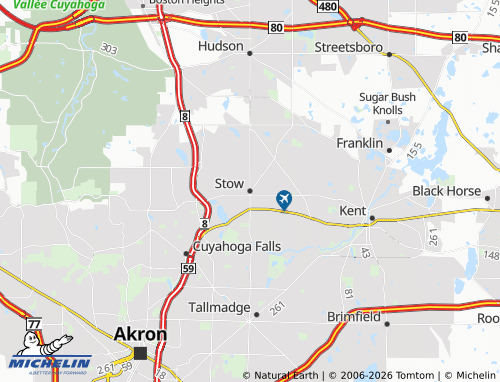 Kaart MICHELIN Stow - ViaMichelin